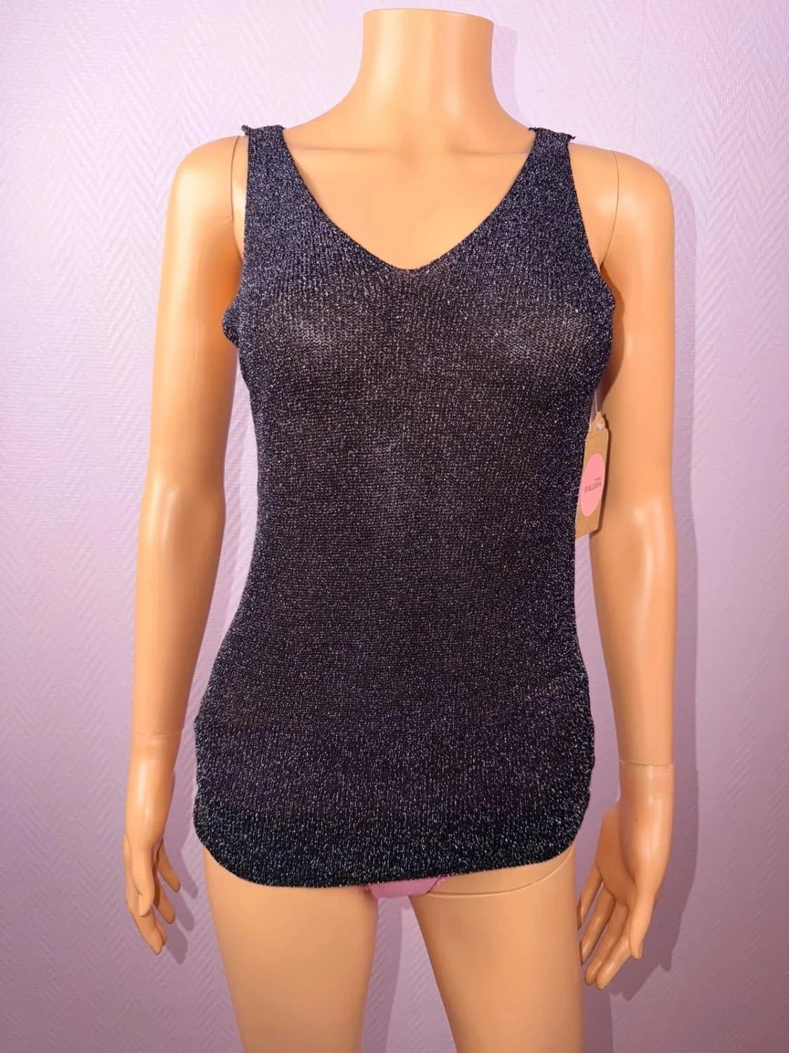 Débardeur léger en lurex jamais servie – photo 2